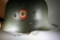 Nazi police officer double decal parade helmet