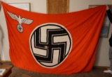 huge Nazi state service political flag