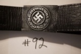 Nazi fire police belt and buckle set