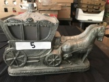 CAST IRON HORSE CARRIAGE