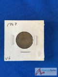 1868 Shield Nickel- VF