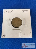 1865 3 Cent Nickel- VF
