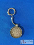 1921 D Morgan Silver Dollar- in key chain