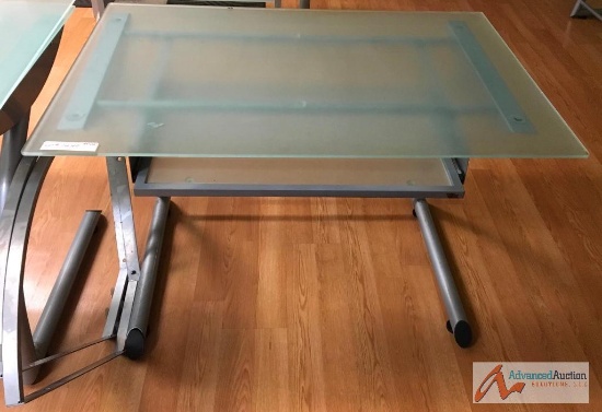 Glass Top Office Desk