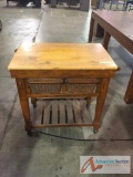 small Table on Caster with Drawers