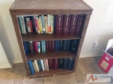 Bookcase with books