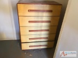 Boulder five drawer hutch