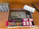 Box lot assorted nails take sockets