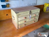 Wooden tool chest