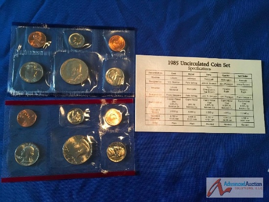 1985 Uncirculated Coin Set