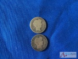 1899 and 1908 Barber Dimes