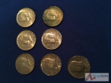 1964-1969 Consecutive years. Plus Bicentennial Kennedy 1/2 Dollars