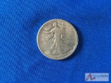 1918 D Walking Liberty Silver 1/2 Dollar