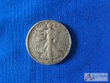 1939 D Walking Liberty Silver 1/2 Dollar