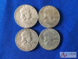 1960- 1963 D Franklin Silver 1/2 Dollars