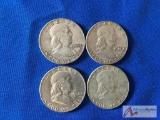1960- 1963 D Franklin Silver 1/2 Dollars