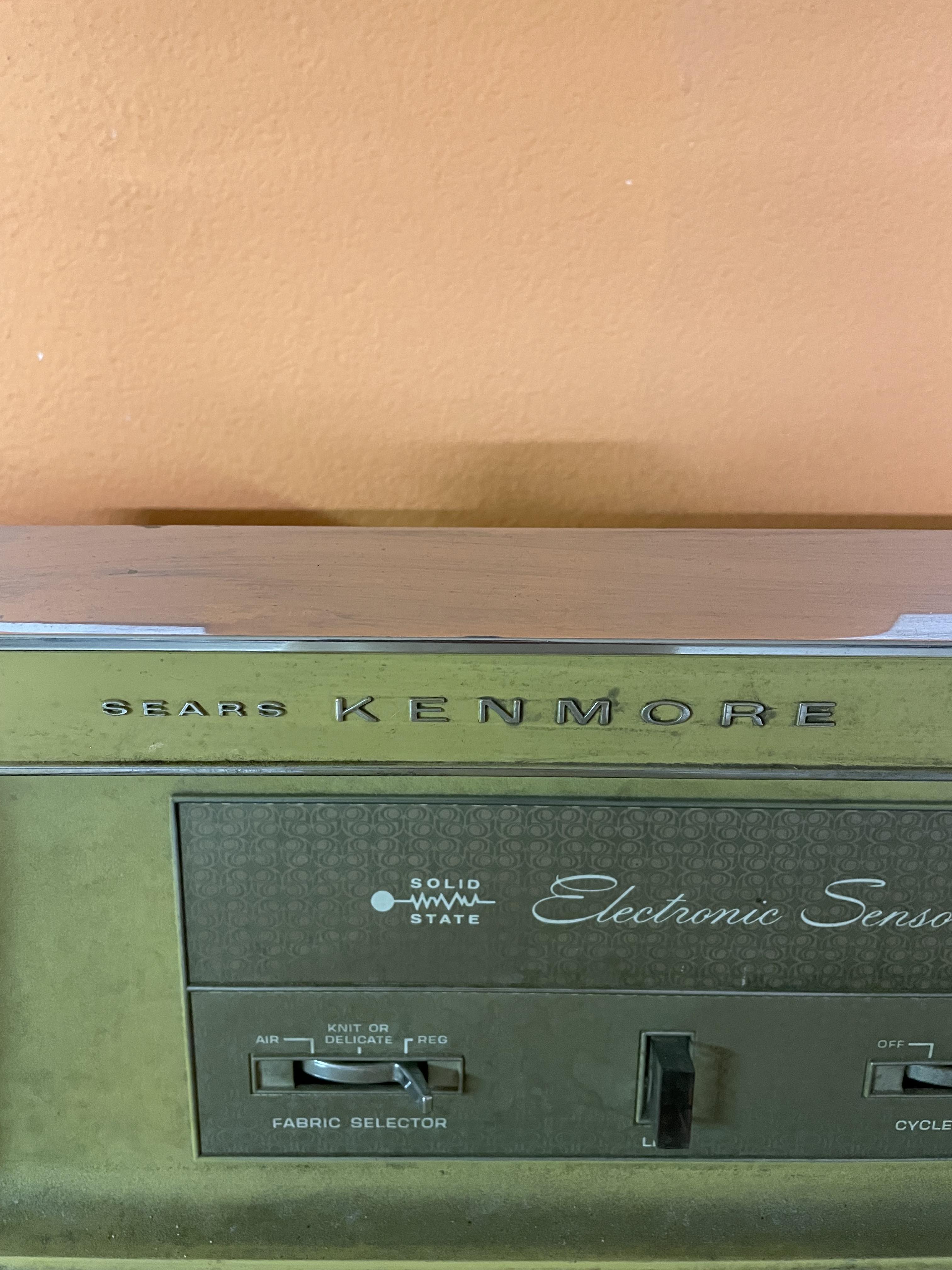 Kenmore washer and dryer from 1970s (museum