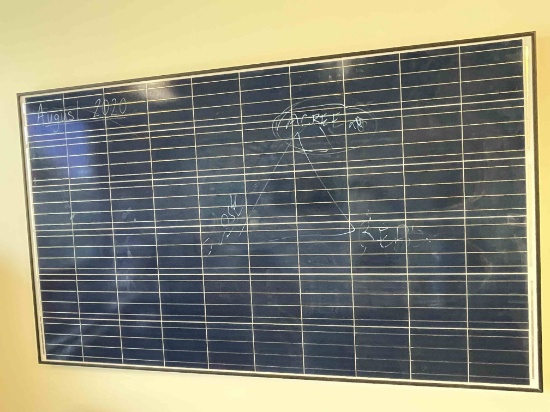 Wall-mounted solar panel 63.5" x 39"