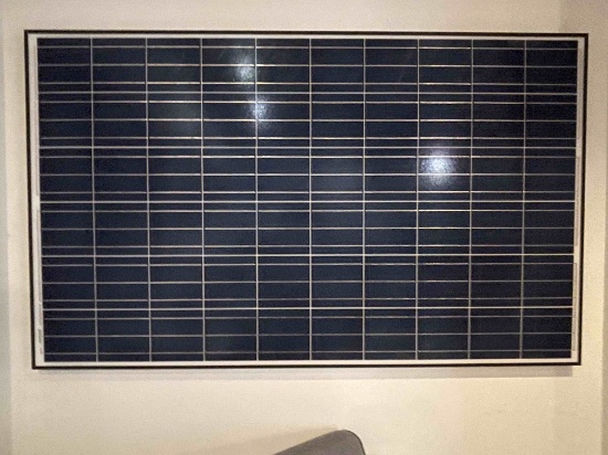 Wall-mounted solar panel, 63.5" x 39"