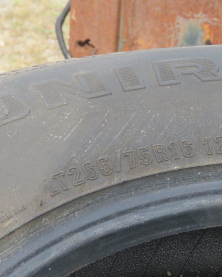 set of 4-LT265/75R16 tires