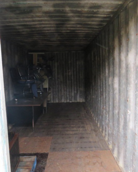 20ft storage container - contents does not go