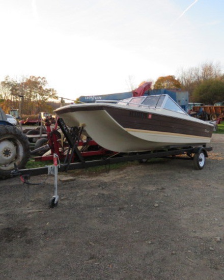 2001 Bomba fiberglass boat vin#CECD0315J001 & 2001 trailer vin 1MDHG8P181A140906
