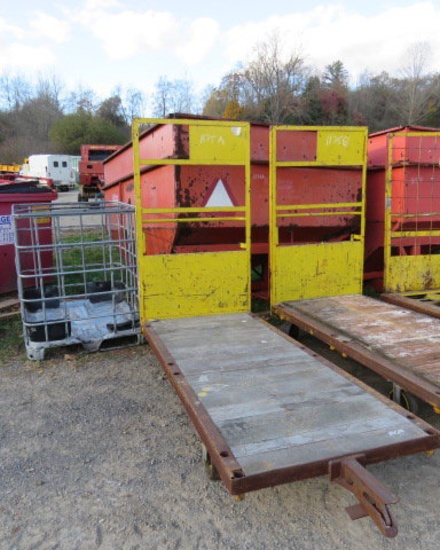large yellow industrial carts