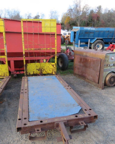 large yellow industrial carts