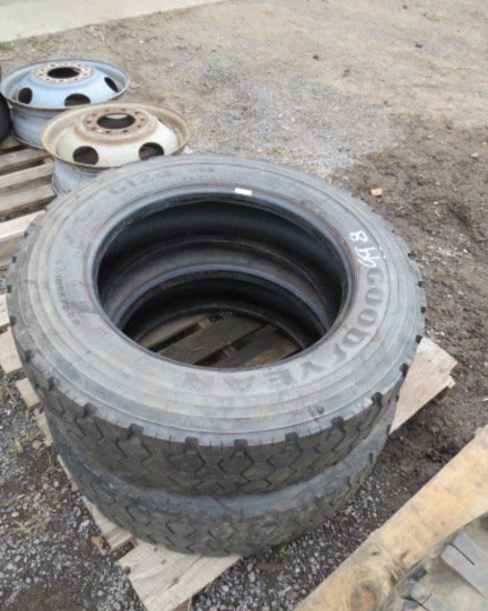 pair of Goodyear 225/70R 19.5