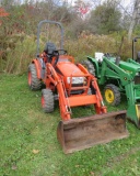 Kioti CK 205 tractor with Kioti KL 120 loader 1398 hrs