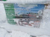 New gas powered 30 ton wood splitter in crate