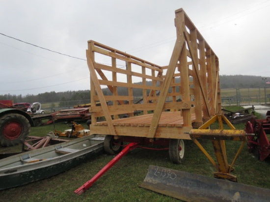 wood hay wagon larch wood