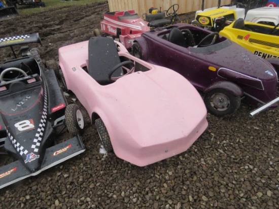 pink go cart