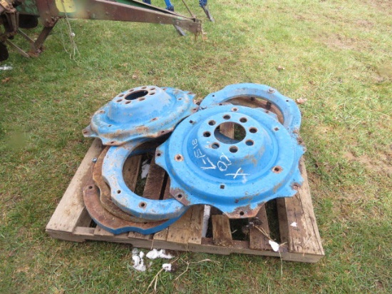 Ford 5000 Wheel weights + 2 hubs x 8