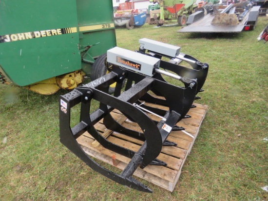 Tomahawk 66" skidsteer double brush grapple