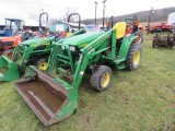 JD 4210 tractor w/JD 420 loader Hydro