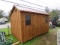 8x12 salt box shed side entry - 2 windows & ramp, locking door, kiln dried, plywood floor