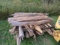 Wood fence posts -quanity 50- 50 times the bid
