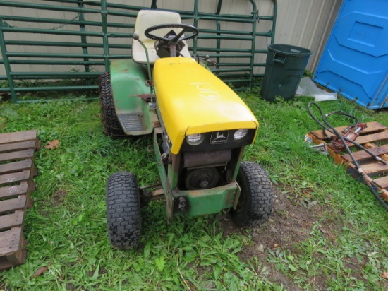 JD lawn tractor with mower & snowblower