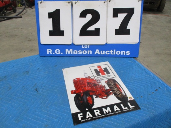 International Harvestor Farmall metal sign