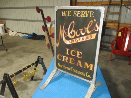 McCools ice cream double sided sign