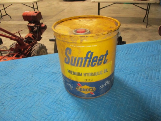 Sunoco sunfleet Premium hydraulic oil advertising can