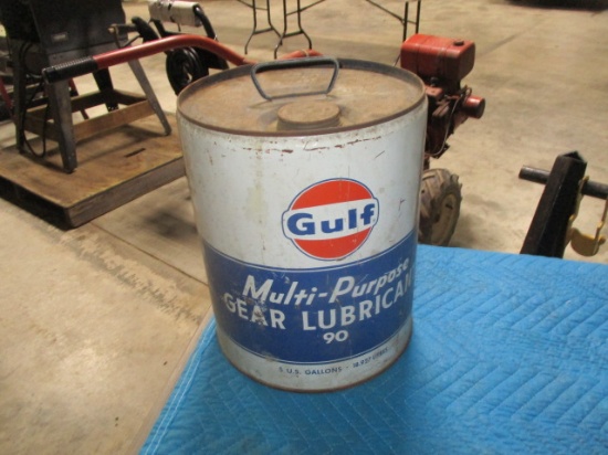 Gulf multi-purpose gear lubricant 90 advertising can
