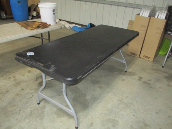 6ft black lifetime table