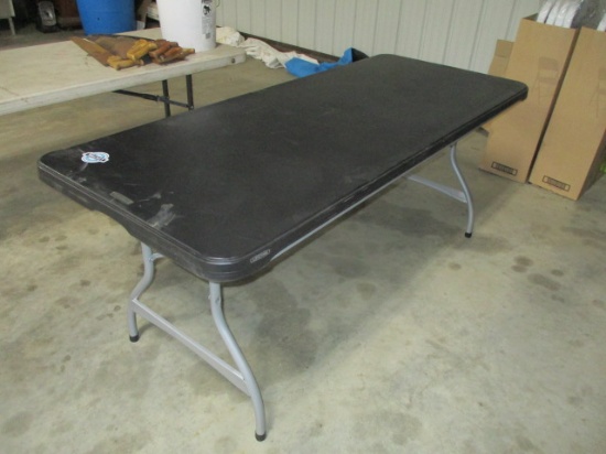 6ft black lifetime table