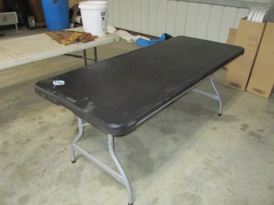 6ft black lifetime table