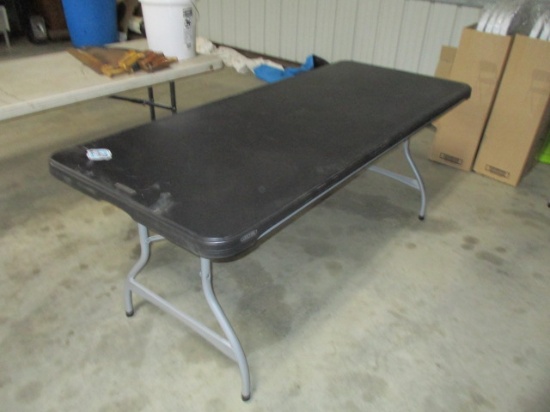 6ft black lifetime table
