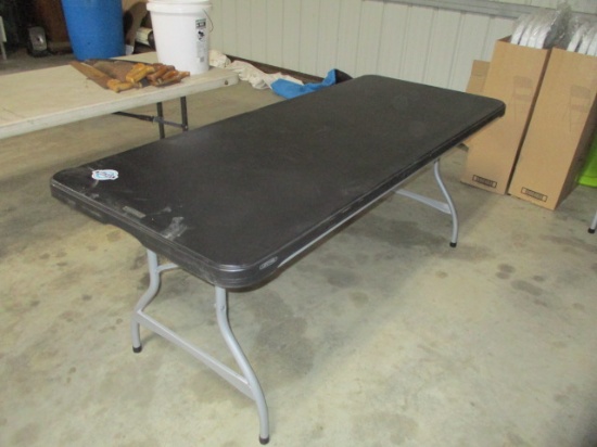 6ft black lifetime table