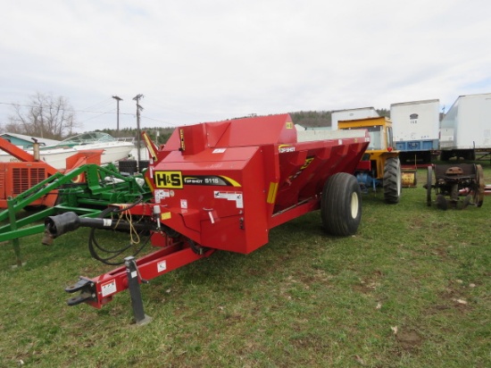 H&S topshot 5115 manure spreader side discharge Super nice 540 pto shaft