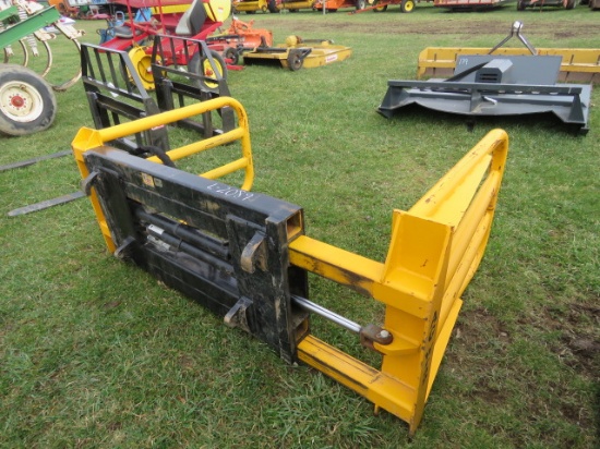 Agwrap Euro/Halo quick attach hydraulic bale grabber